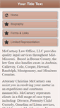 Mobile Screenshot of mccartneylawoffice.com