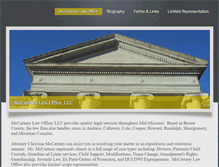 Tablet Screenshot of mccartneylawoffice.com